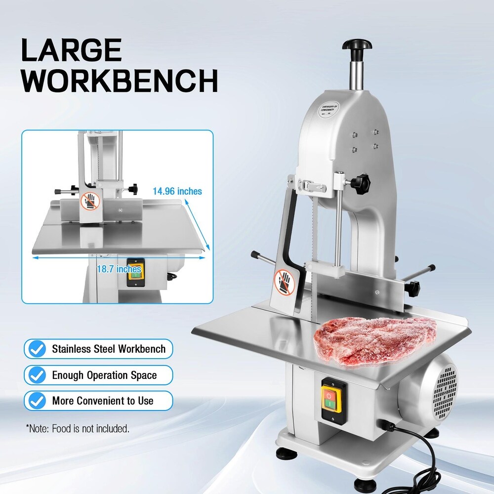 1500W Meat Bone Saw Machine Electric Frozen Meat Cutting