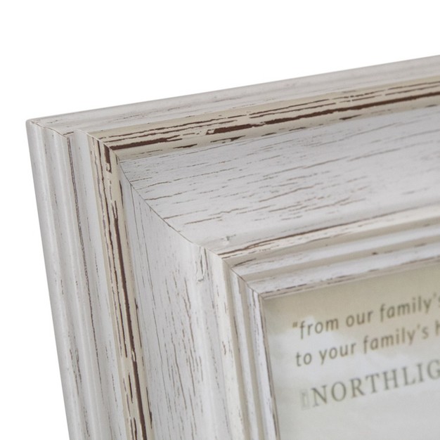 X 6 quot Weathered Finish Photo Picture Frame White