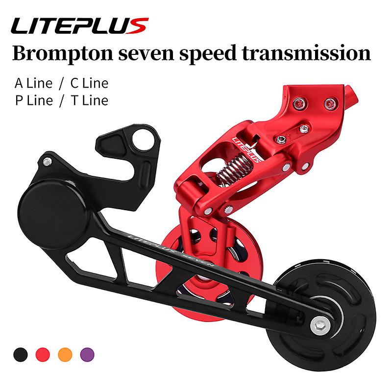 Born Pretty Liteplus Folding Bike Chain Tensioner Rear Derailleur 1-7 Speed For Brompton P Line T Line For A Line C Line Converter