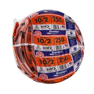 Southwire 250 ft. 102 Solid Romex SIMpull CU NM-B WG Wire 28829055