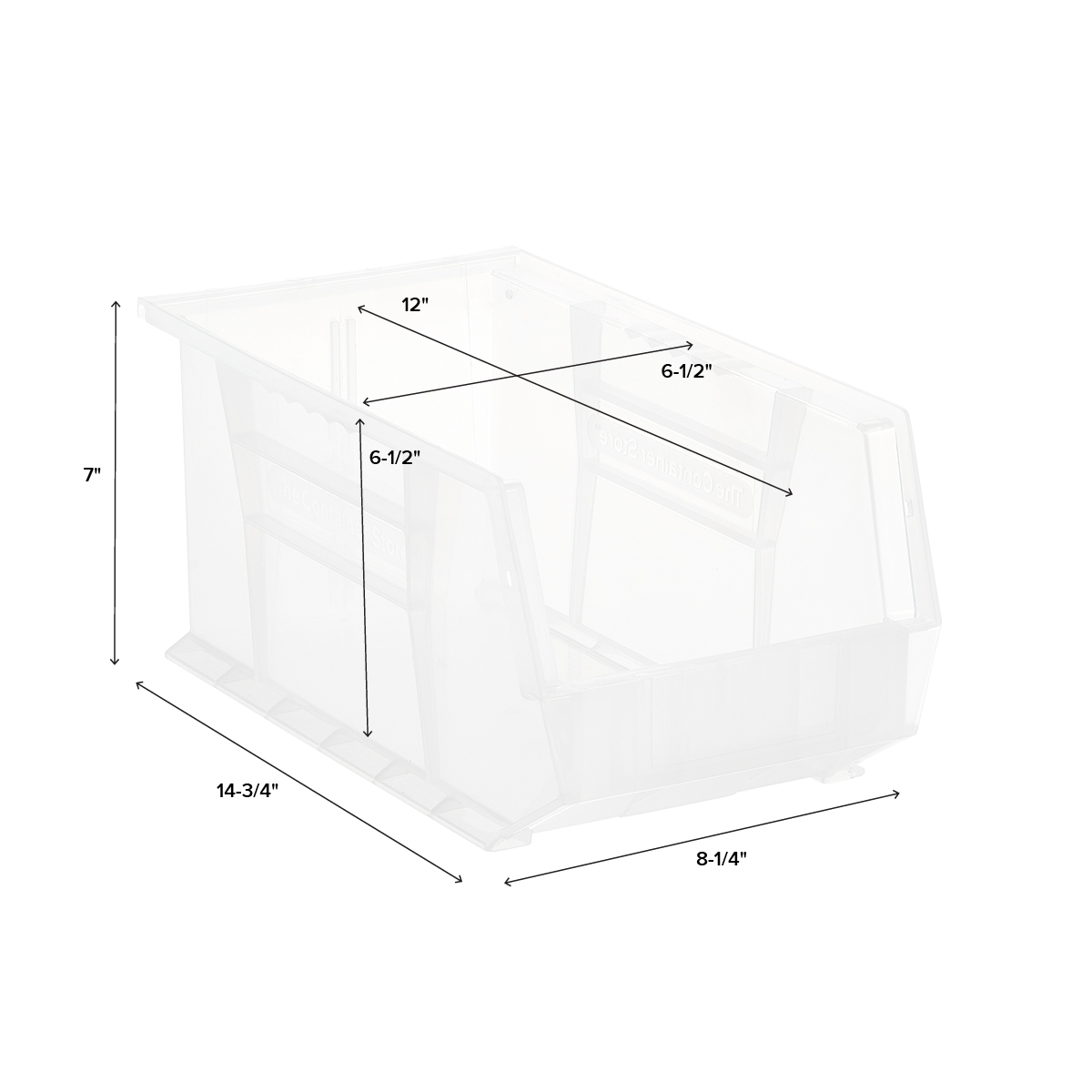 Utility Medium Stackable Plastic Bins