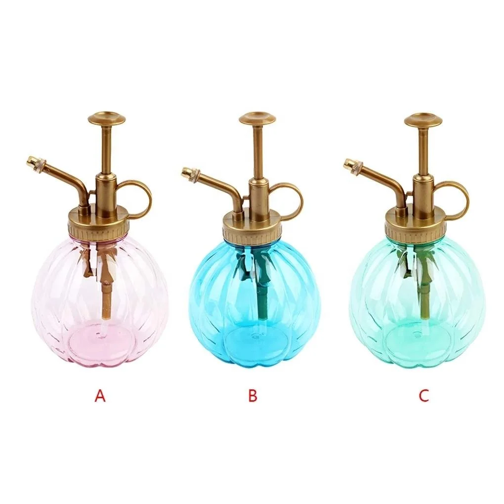 Garden Plant Flower Watering Pot Spray Bottle Gardening Mister Sprayer Retro Planting Kettle Pumpkin Shape Spray Bottle