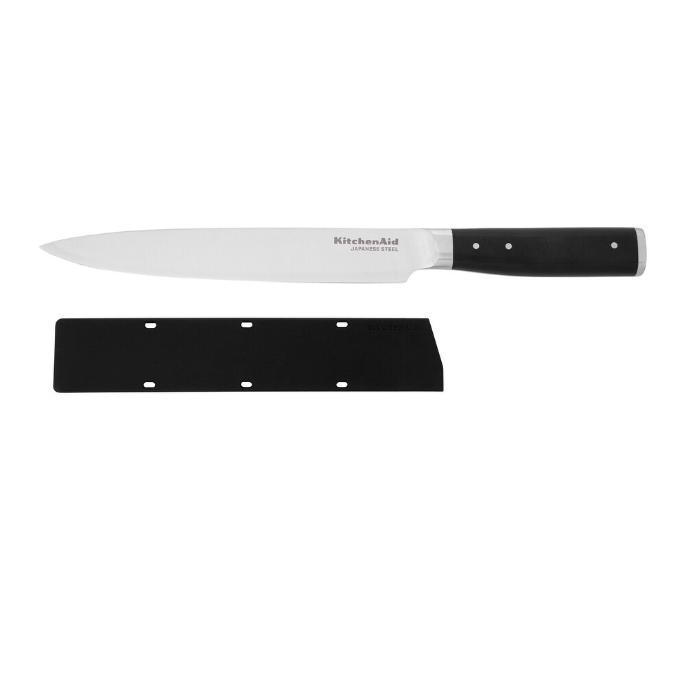 KitchenAid Gourmet Forged Slicing Knife  8 Inch  Black