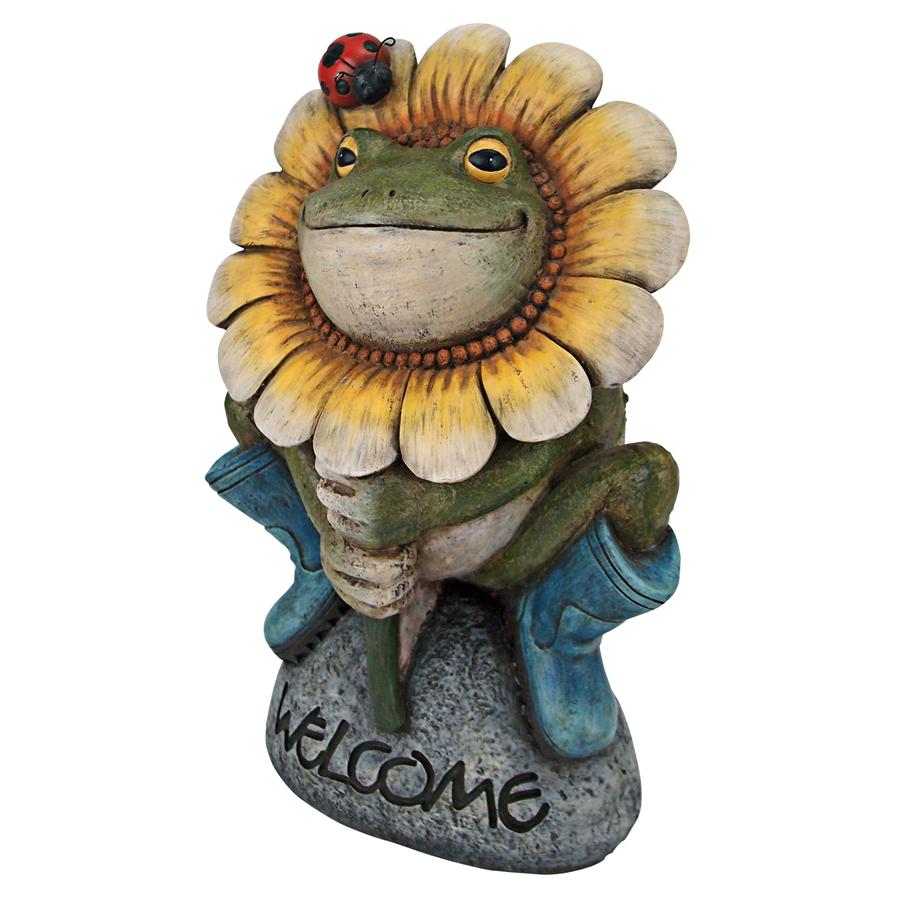 Design Toscano Flowery Frog Garden Welcome Statue