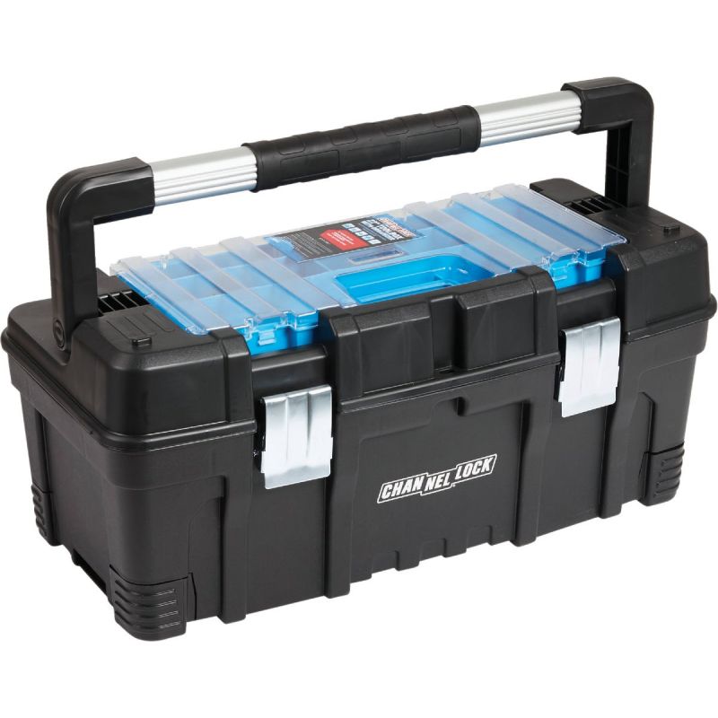 Channellock Toolbox with Organizer 76 Lb. Black Blue