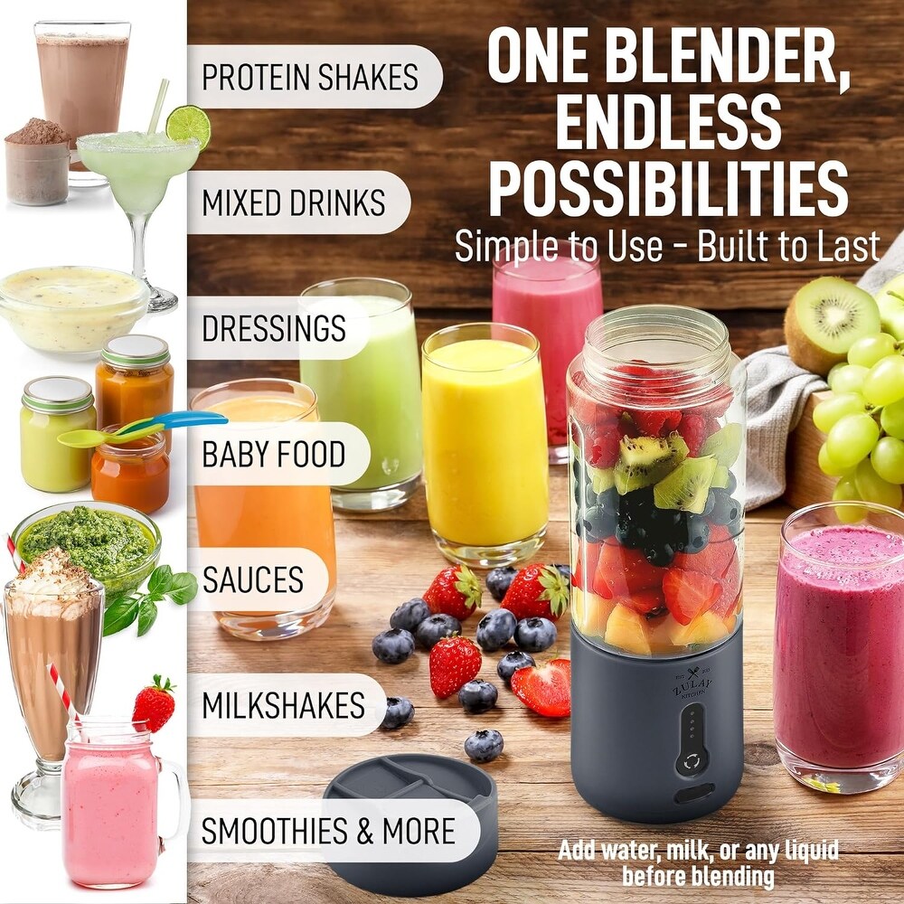 Zulay Kitchen 18oz Personal Blenders that Crush Ice