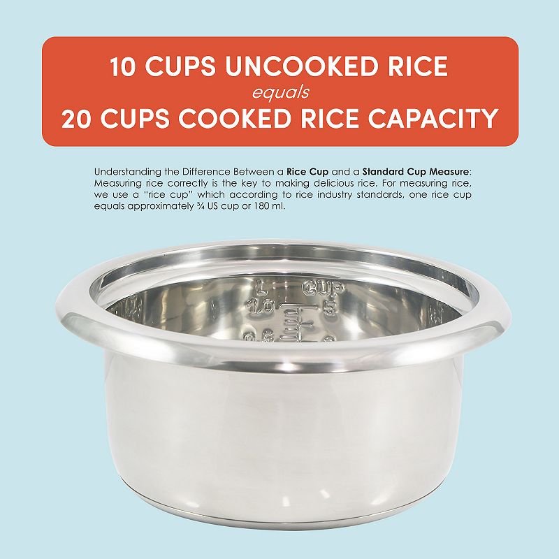 Elite Gourmet 10-Cup Rice Cooker