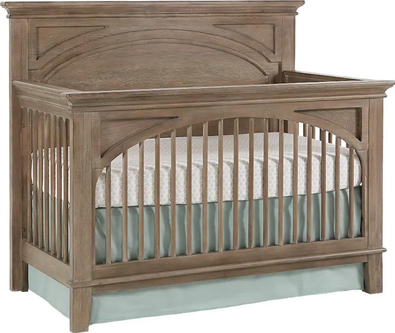 Leland Light Brown Covertible Crib