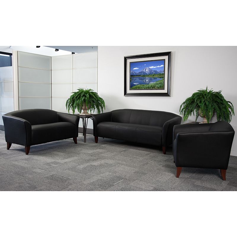 Flash Furniture HERCULES Black Loveseat