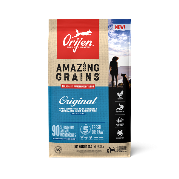 High Protein Amazing Grains Original Dry Dog Food;