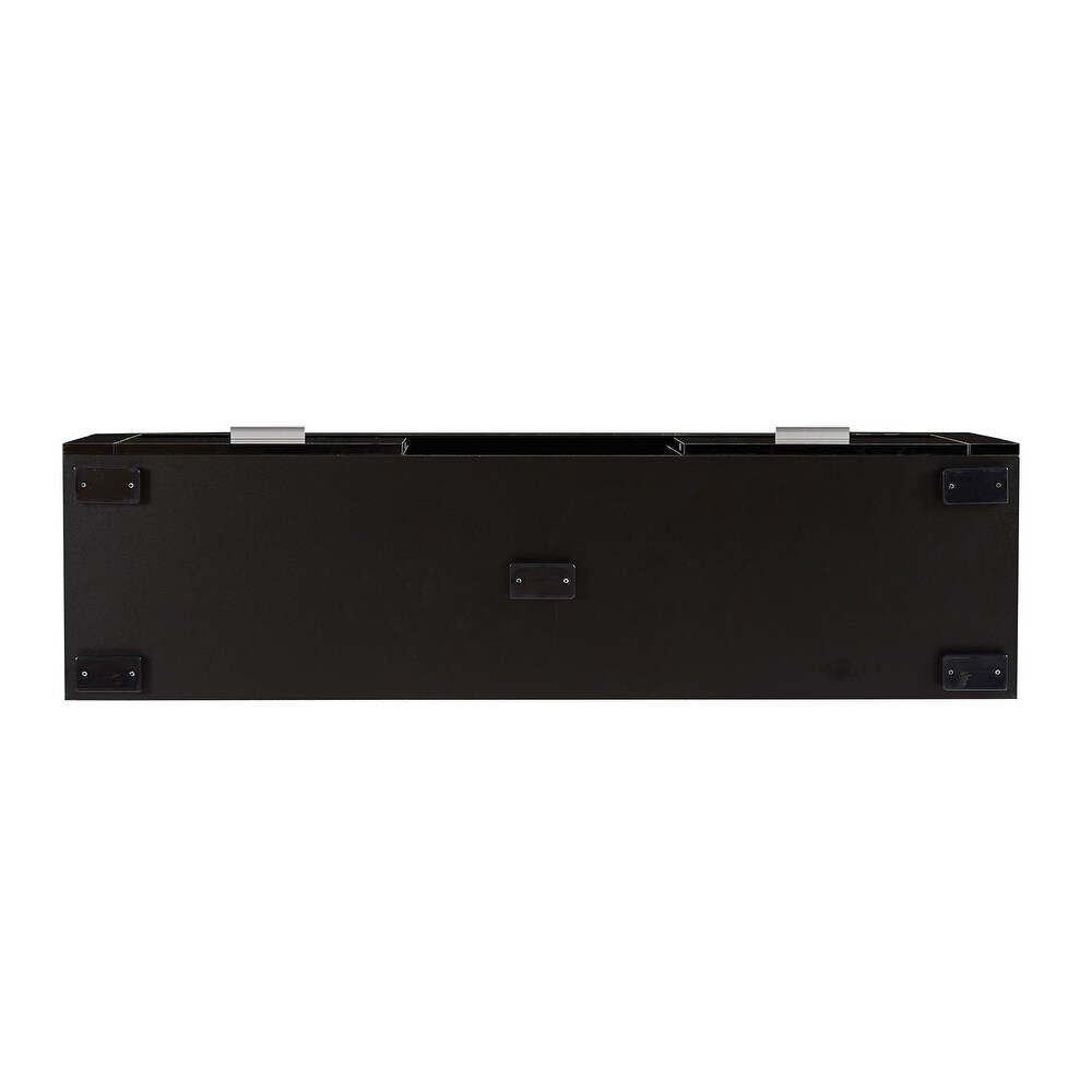 Modern TV Stand with RGB LED Backlight and Large Storage Drawer