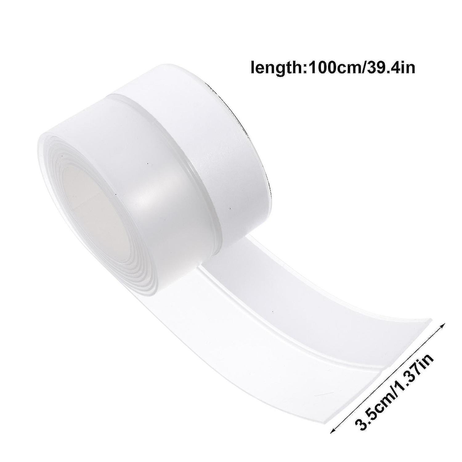 2pcs Silicone Seal Weather Stripping Adhesive Seal Strip Bottom For Door Window