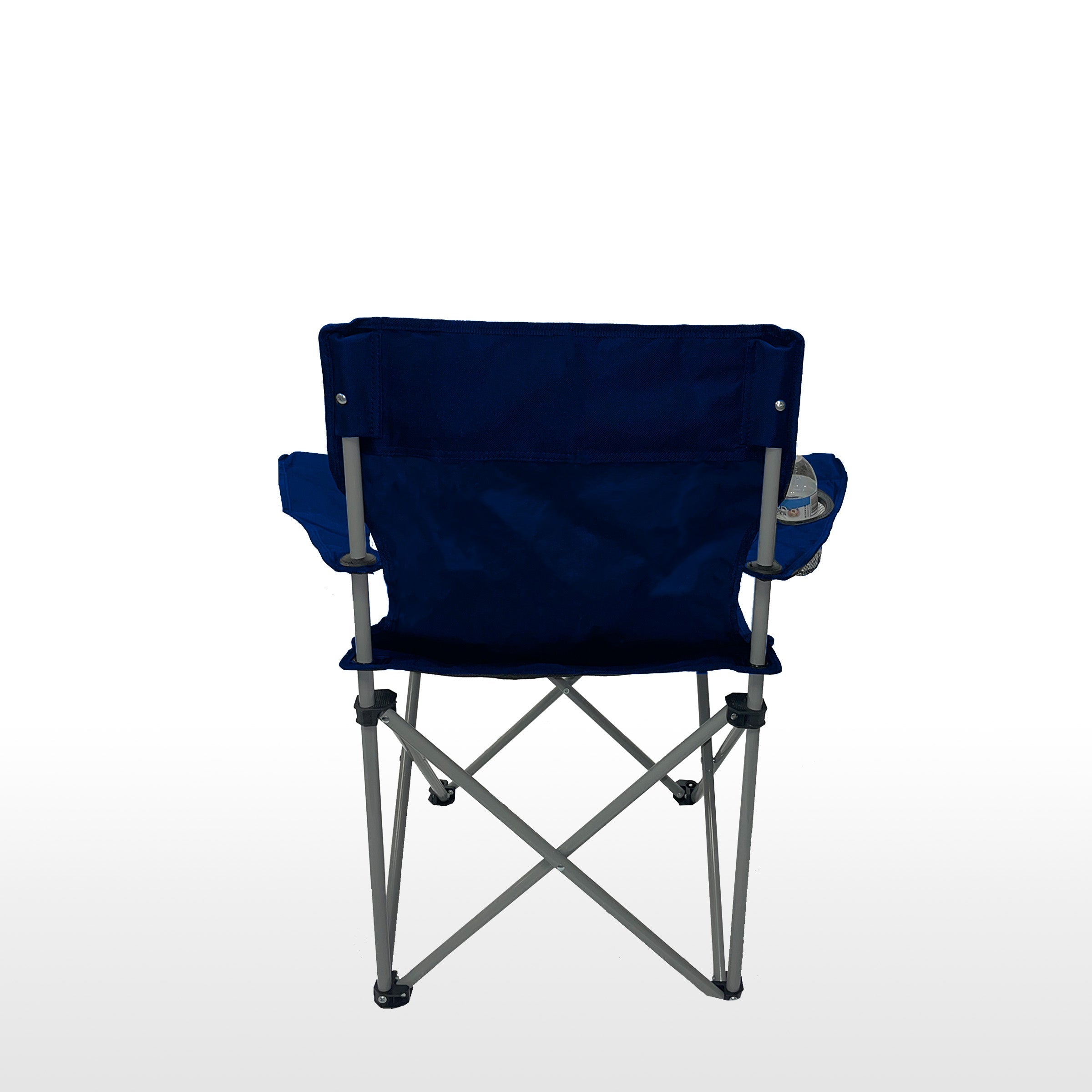 Weather Station Folding Steel Quad Tailgate/Camping Chair - Blue/Gray