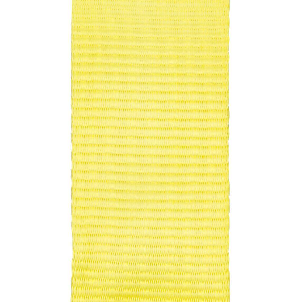 SmartStraps 30 ft. 10000 lb. Working Load Limit Yellow Recovery Tow Rope Strap with Loop Ends 833