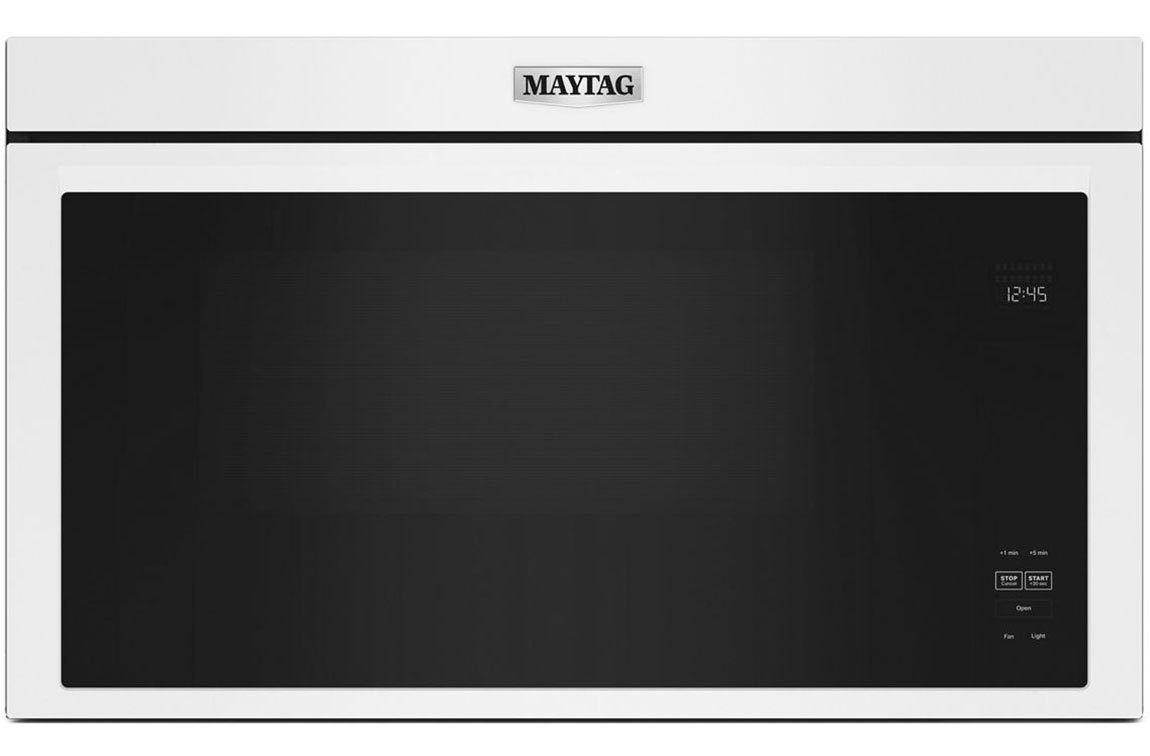 Maytag 1.1 Cu. Ft. White Over-The-Range Flush Built-In Microwave