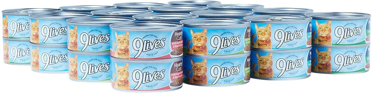 9 Lives Meaty Favorites Variety Pack Canned Cat Food