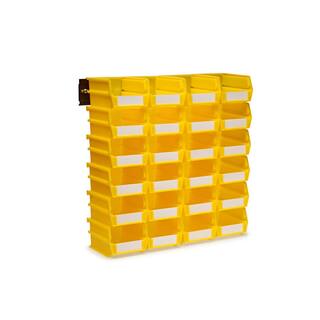 Triton Products 17 in. H x 16.5 in. W x 5.375 in. D Yellow Plastic 24-Cube Organizer 3-210YWS