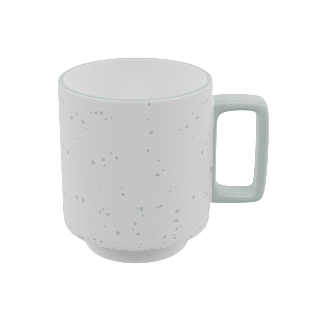 American Atelier Speckled Stackable Mugs Set of 2   14 oz