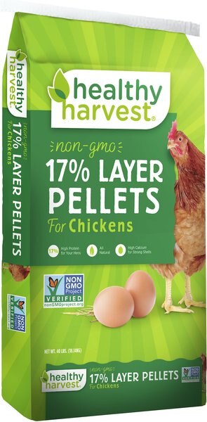 Healthy Harvest Non-GMO 17% Protein Layer Pellets Poultry Feed