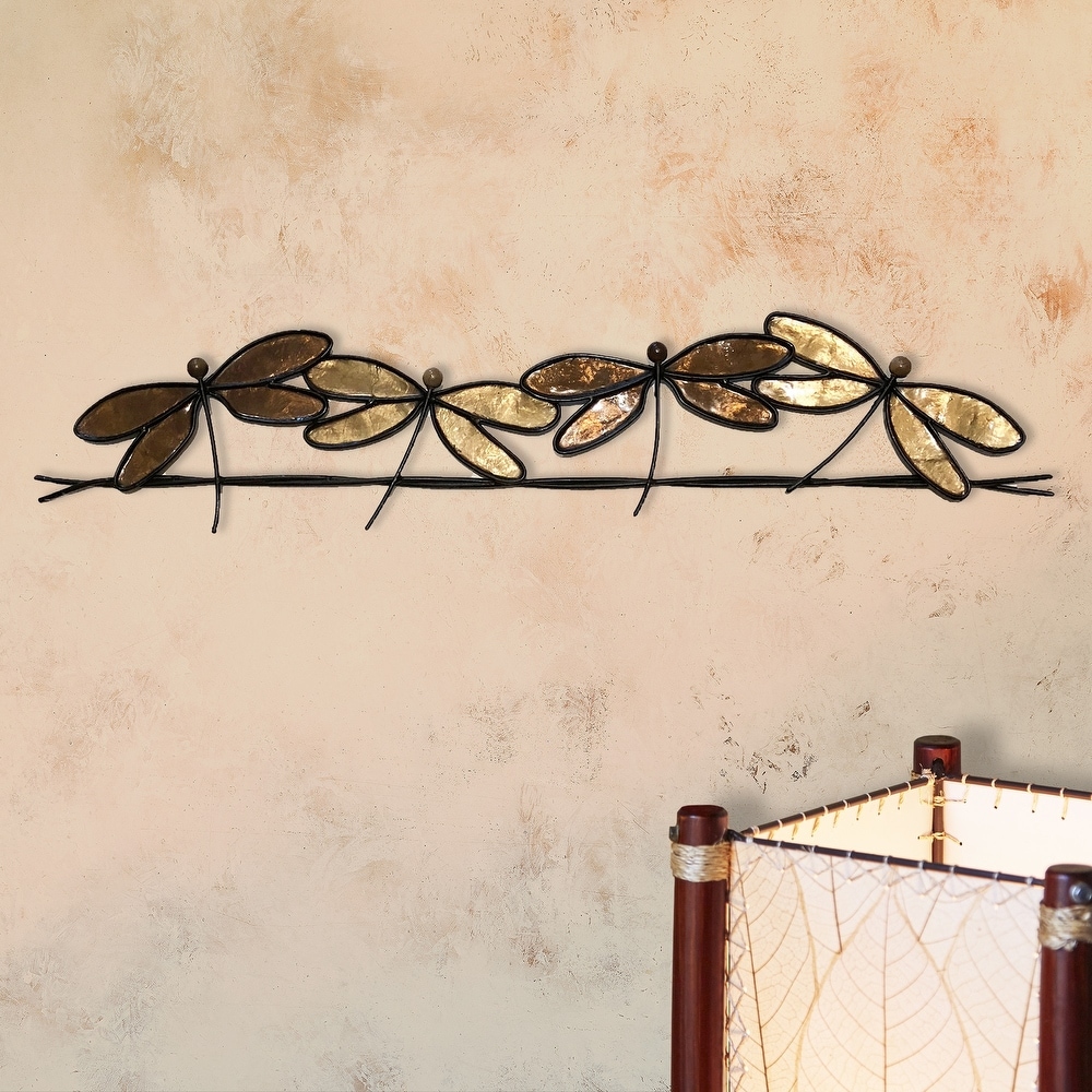 Dragonflies On A Wire Brown (m4004 br)   1 x 28 x 7