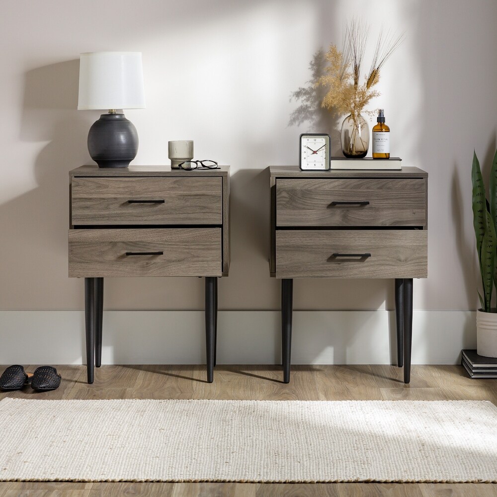 Middlebrook Notto Mid century Nightstand (Set of 2)