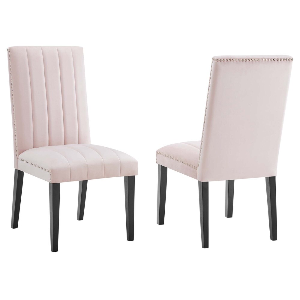 Catalyst Performance Velvet Dining Side Chairs   Set of 2