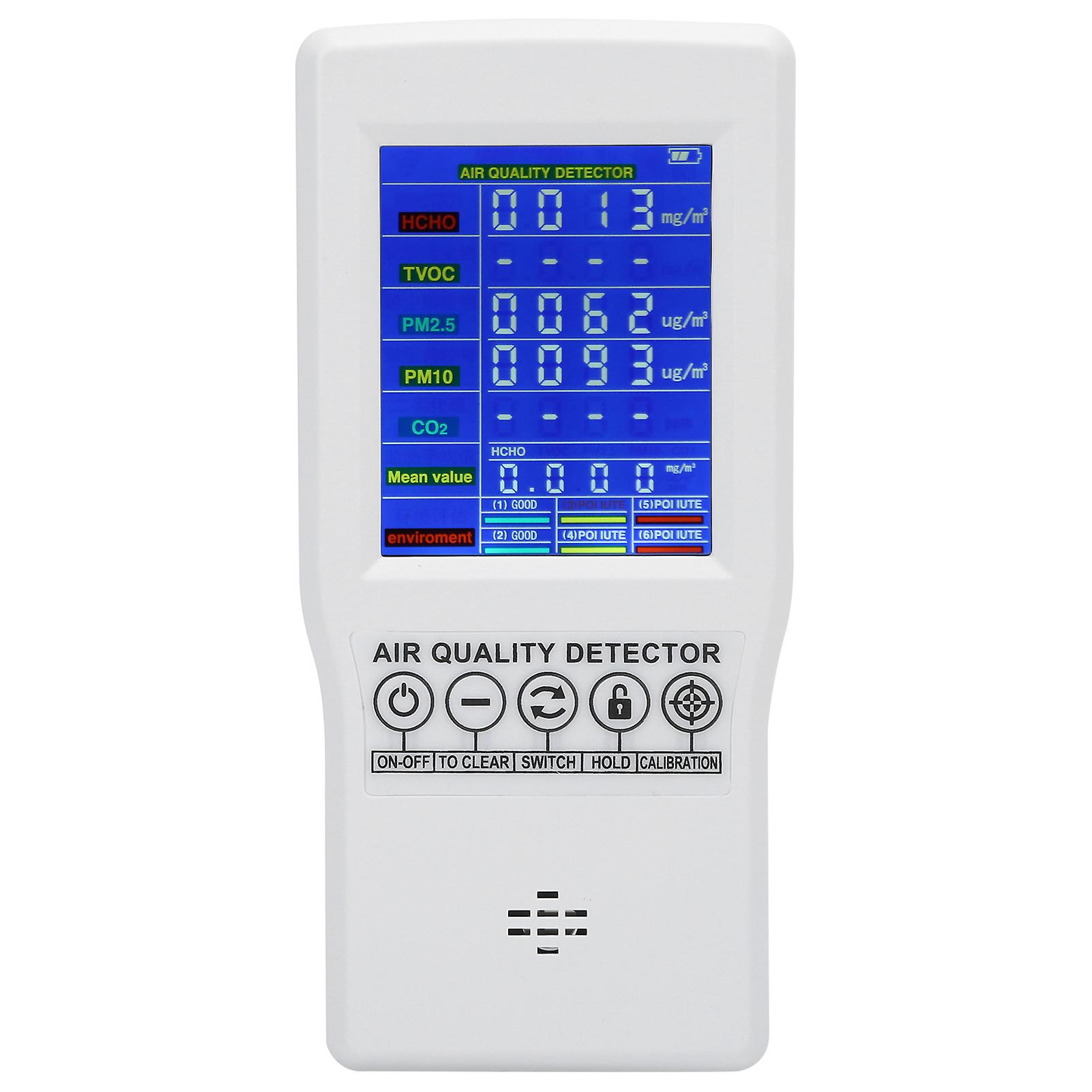 Precise Carbon Dioxide Detector Pm2.5 Pm10 Co2 Formaldehyde Digital Monitor Accessory