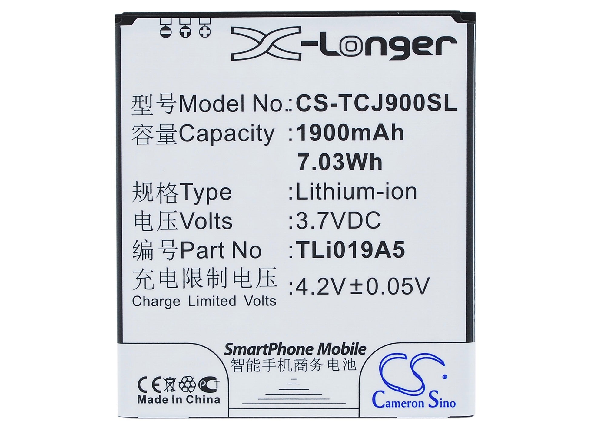 Alcatel One Touch POP D7 Replacement Battery BatteryClerkcom Mobile Phone