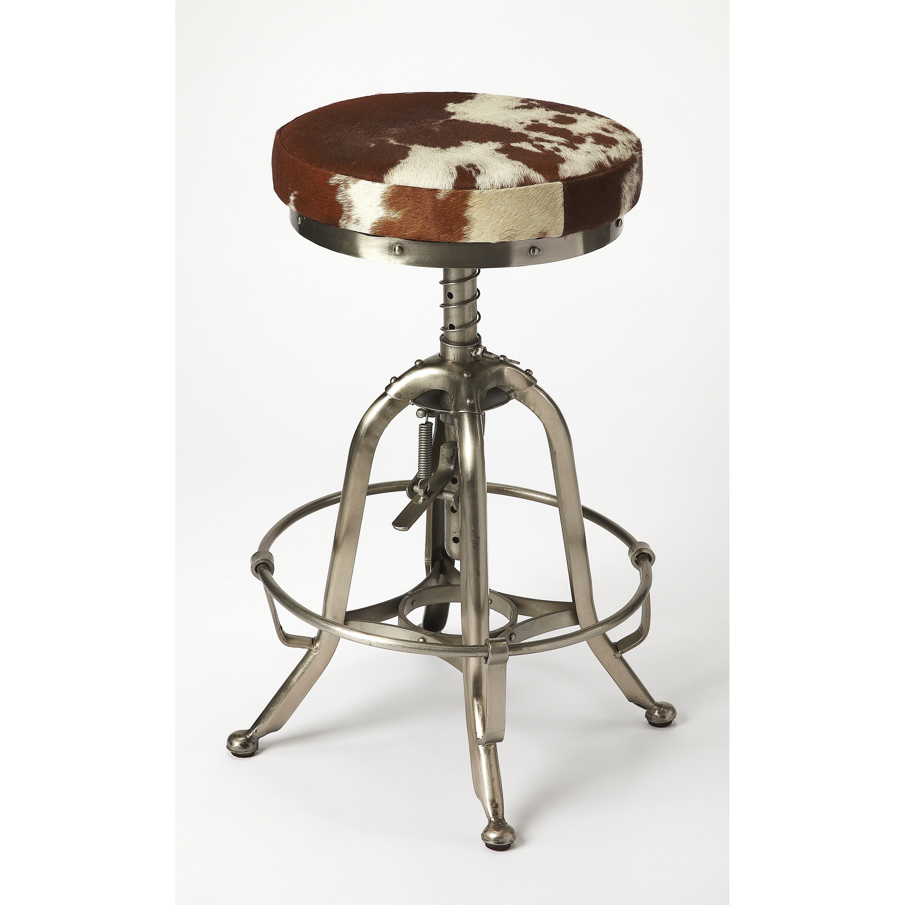 Butler Donovan Hair-On-Hide Barstool