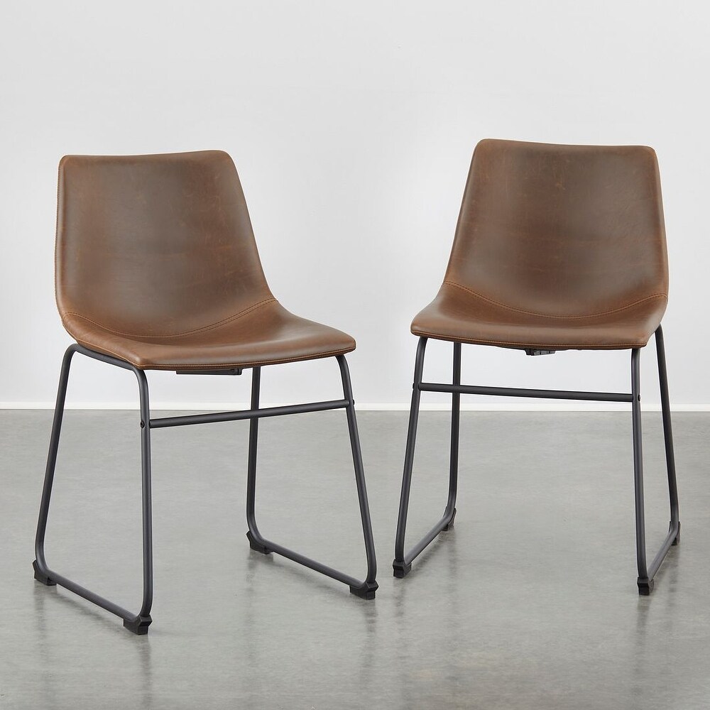 George PU Leather Dining Chair Set of 2