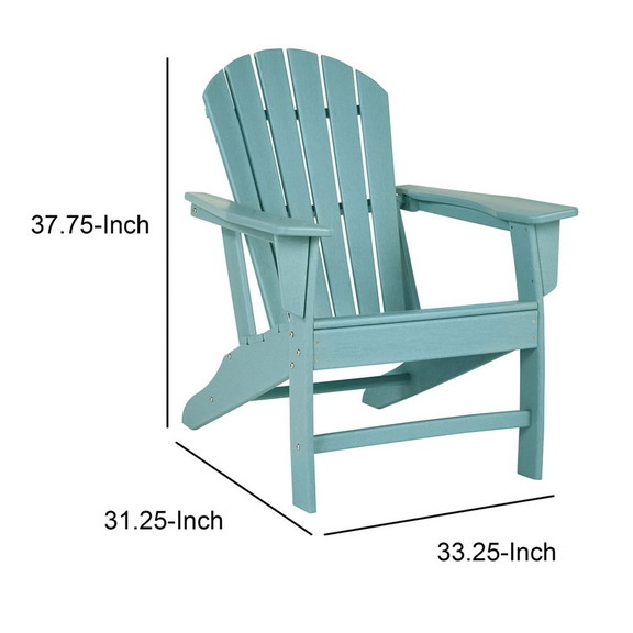 Benjara BM209701 Contemporary Plastic Adirondack C...