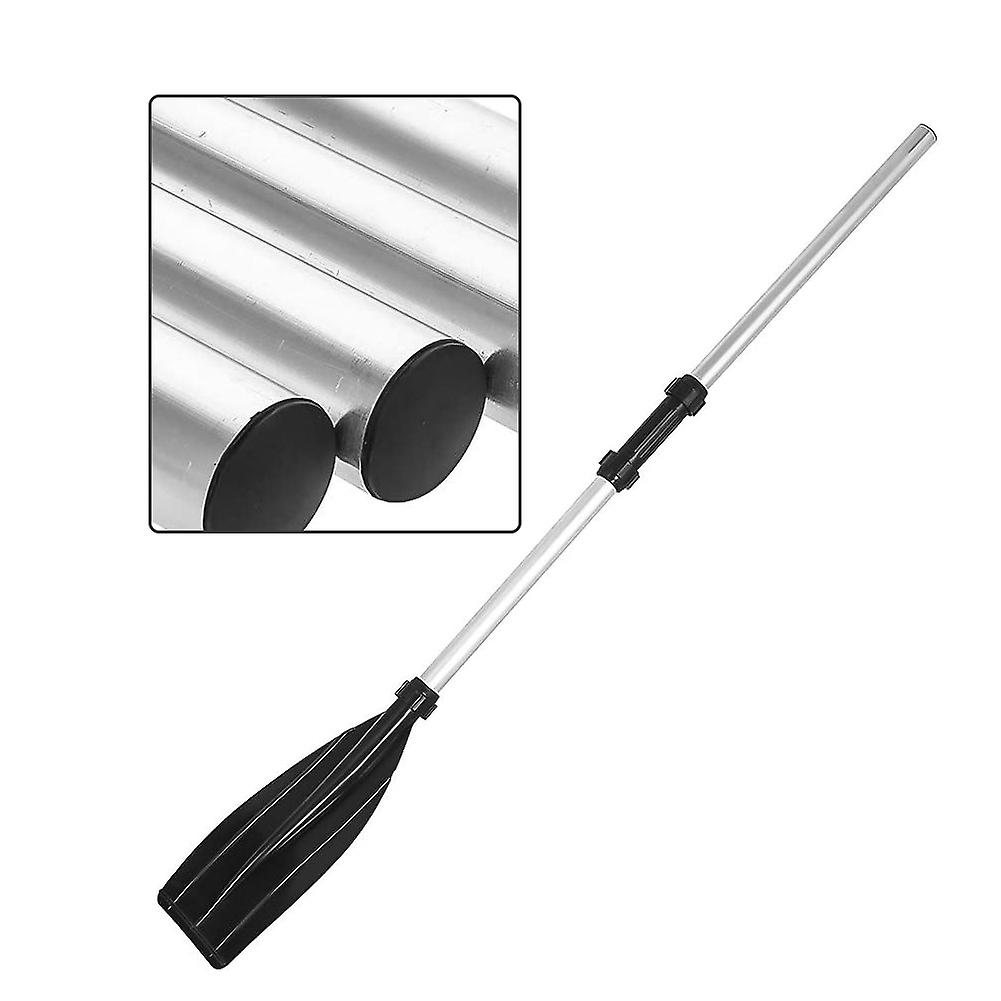 2pcs Aluminium Alloy Detachable Lightweight Ribbed Blade Kayak Paddles Boat Oars