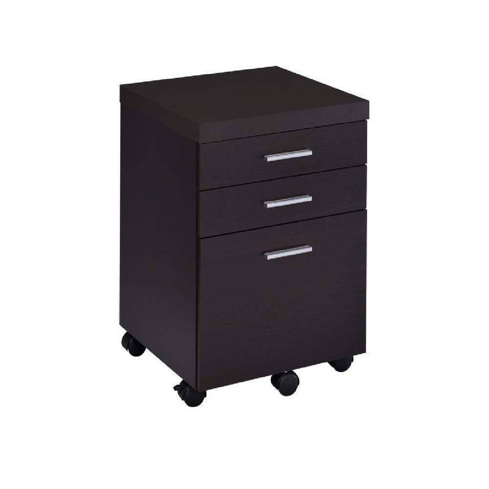 Coaster Home Furnishings Skylar 3-drawer Mobile File Cabinet Cappuccino 800894