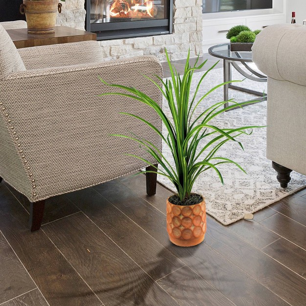 Artificial Thin Dracaena In Terracotta Planter Lcg Florals