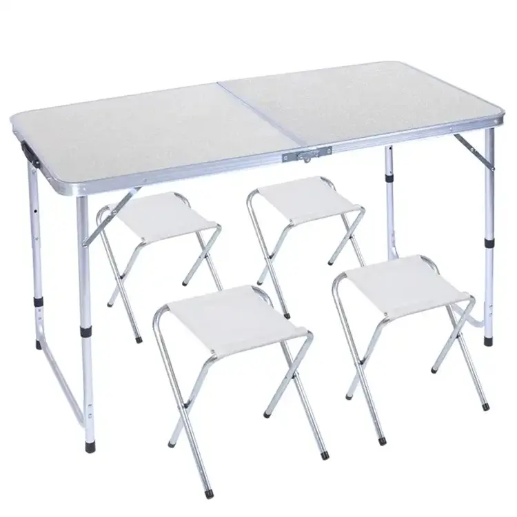 Multipurpose Extendable Portable Aluminum Outdoor Picnic Table Travel Camping Foldable Dining Tables