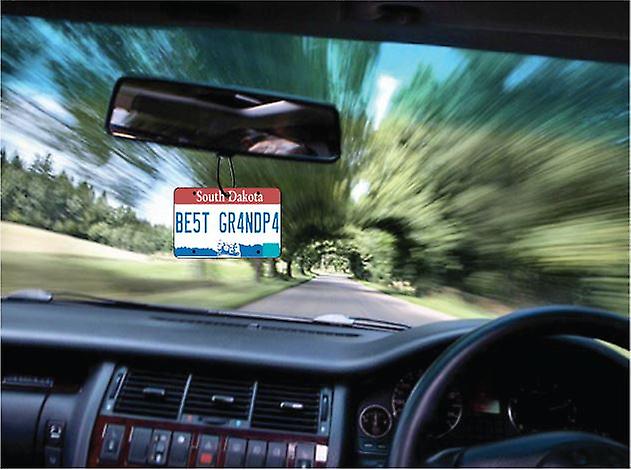 South Dakota - Best Grandpa License Plate Car Air Freshener