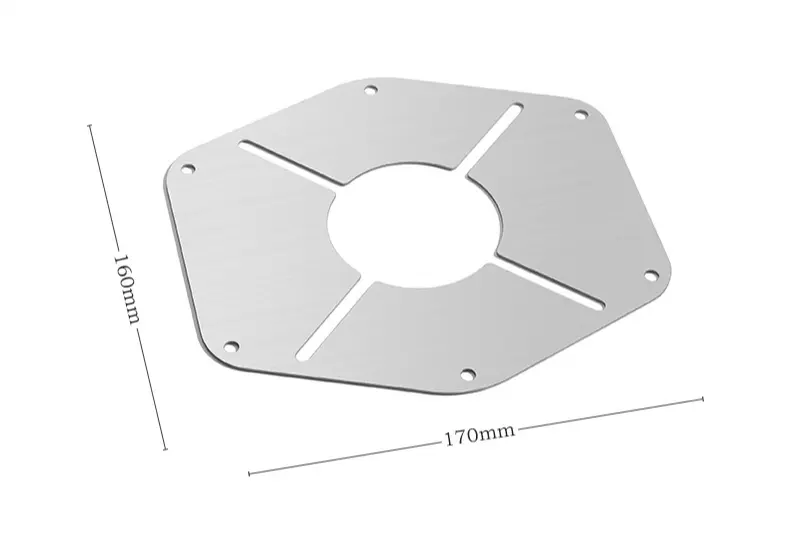 Outdoor camping stove head special heat insulation shielding plate ultra light stainless steel temperature resistant plate