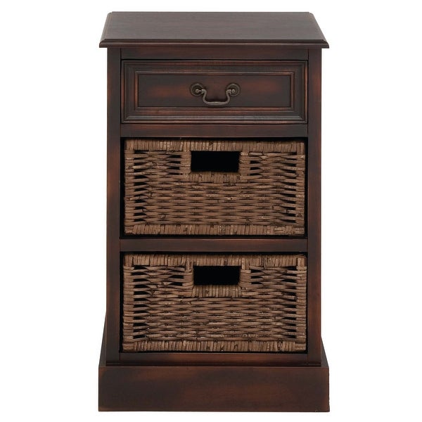 Maroon Wood Traditional Storage Unit 28 x 16 x 12 - 16 x 12 x 28