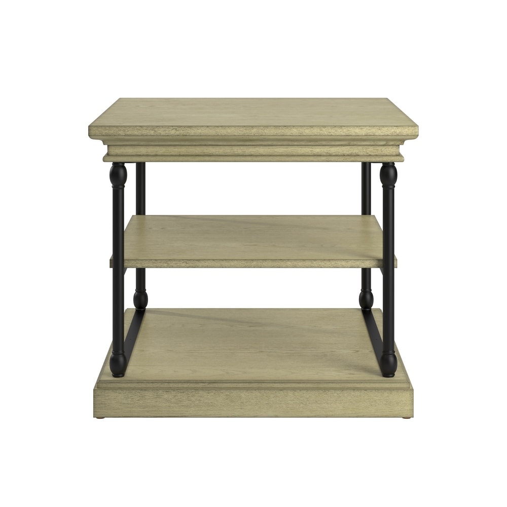 Barnstone Cornice Accent Storage Side Table by iNSPIRE Q Artisan