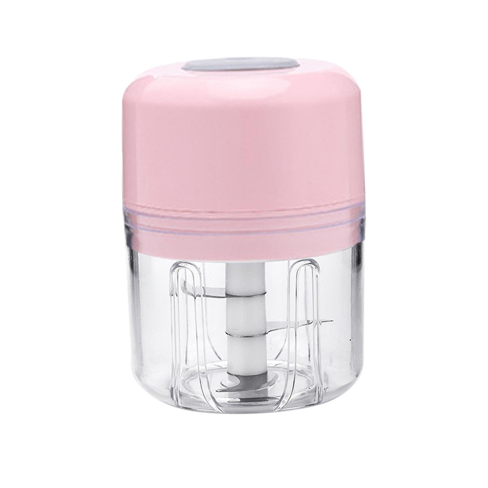 Ice Shaved Machine Wireless Electric Mini Garlic Chopper For Pepper Nuts Ice Pink