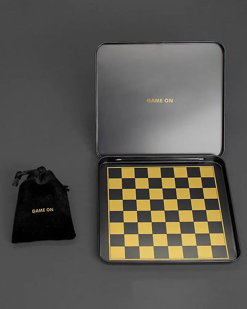 Magnetic travel chess - black / gold