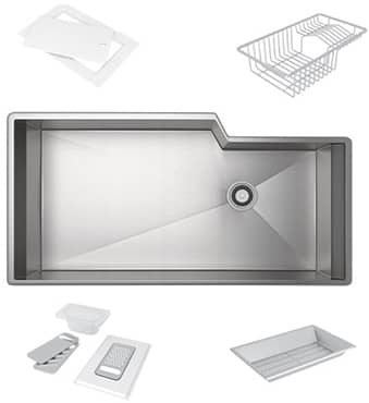 Rohl 35 Stainless Steel Single Bowl Kitchen Sink