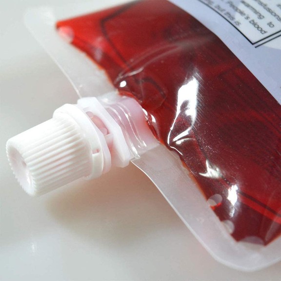 Muka 20 PCS Spout Blood Bags For Juice  Vampire IV...