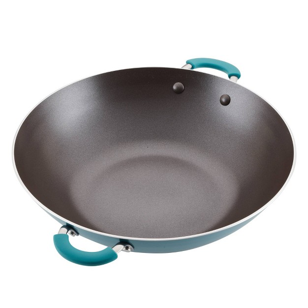 Aluminum Nonstick Wok Agave Blue