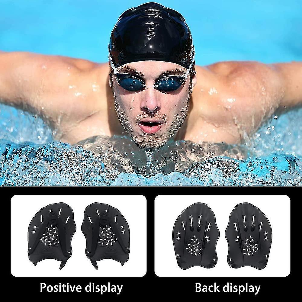 Of Hand Paddles For Swimming， Professional Swim Training Paddles， Swim Paddles With Adjustable Straps， Pool Exercise Equipment Accessories For Adults