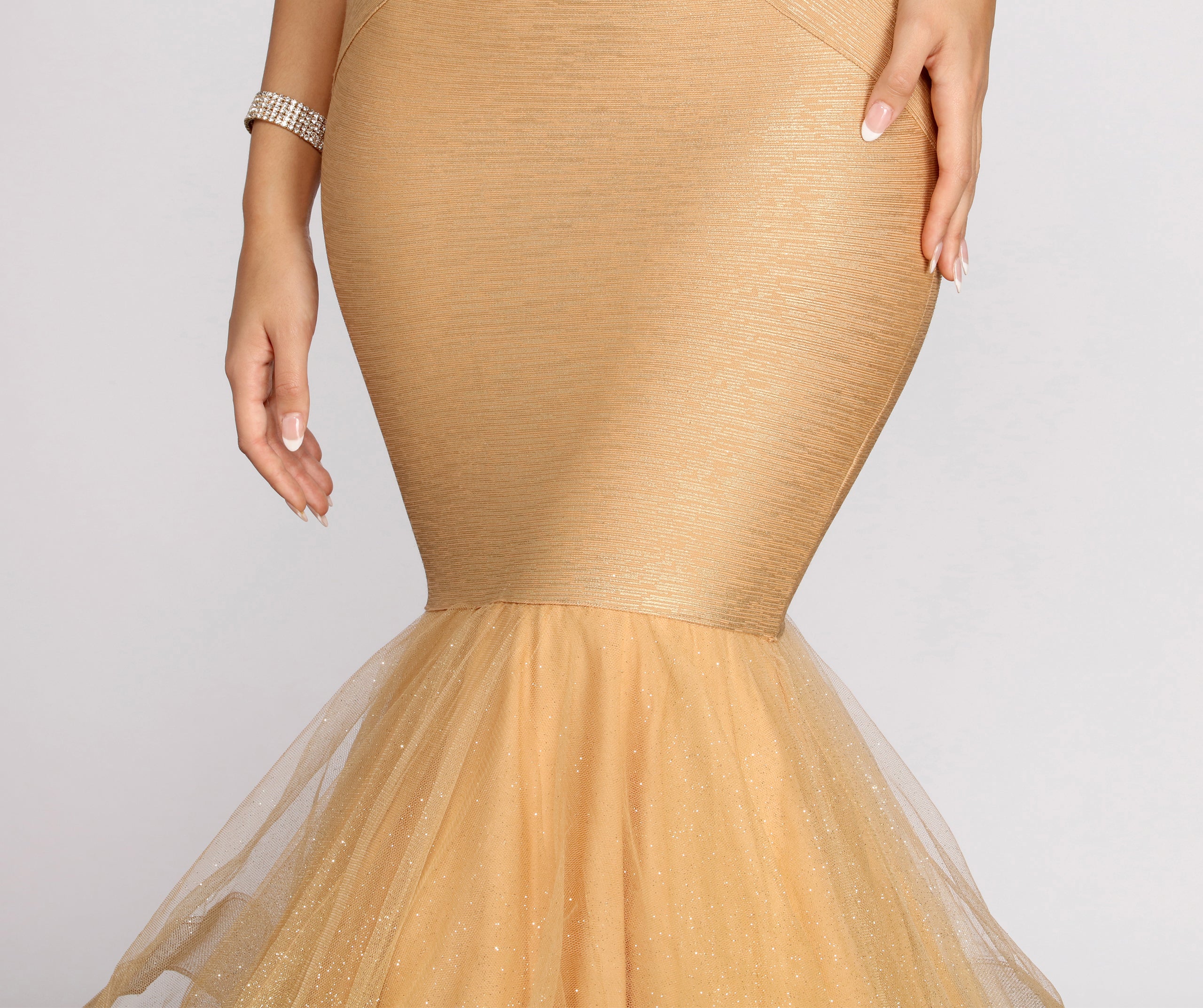 Corina Formal Bandage Tulle Dress