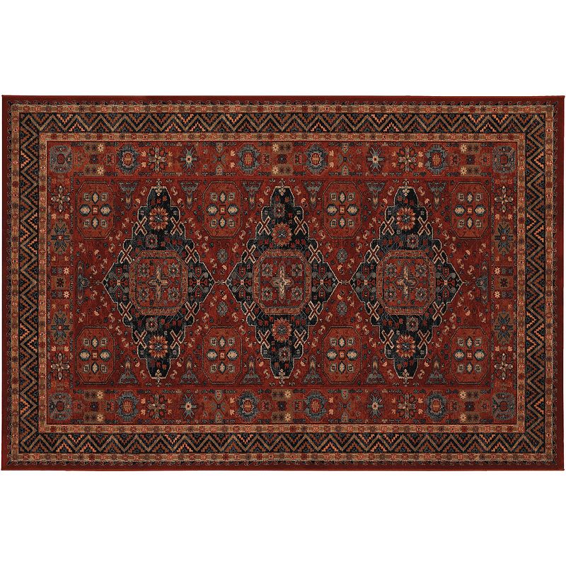 Couristan Old World Classics Kashkai Framed Floral Wool Rug