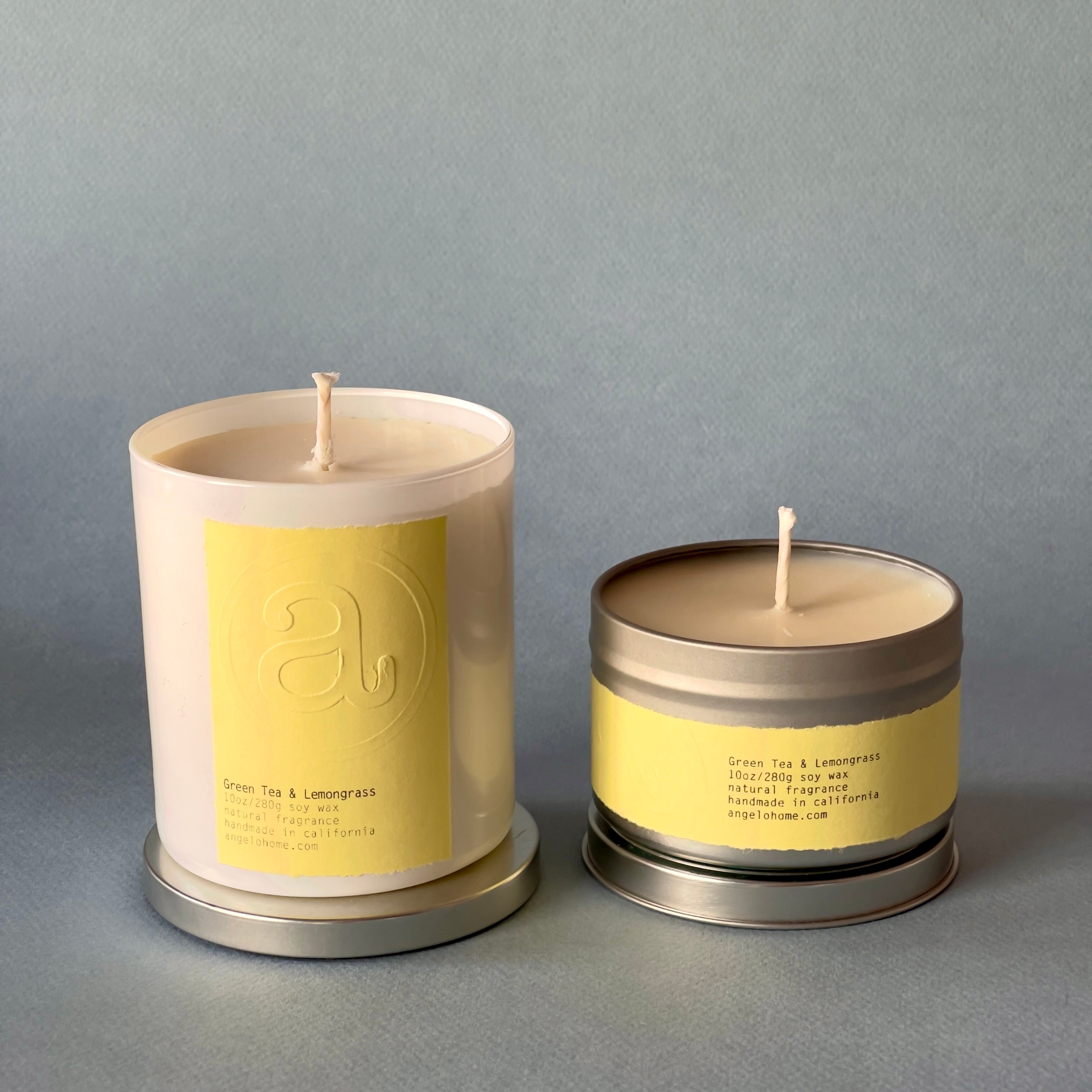 angelo:HOME Green Tea + Lemongrass Scented Candle