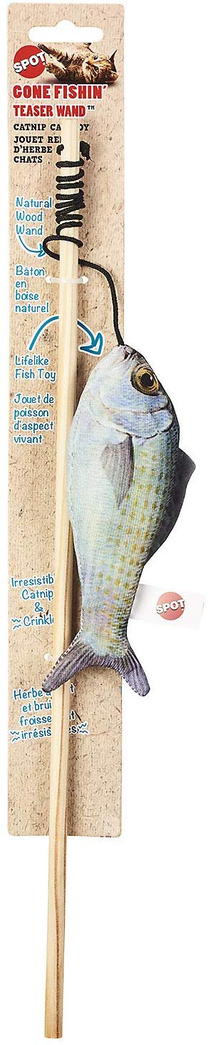 Spot Gone Fishin' Teaser Wand Catnip Cat Toy