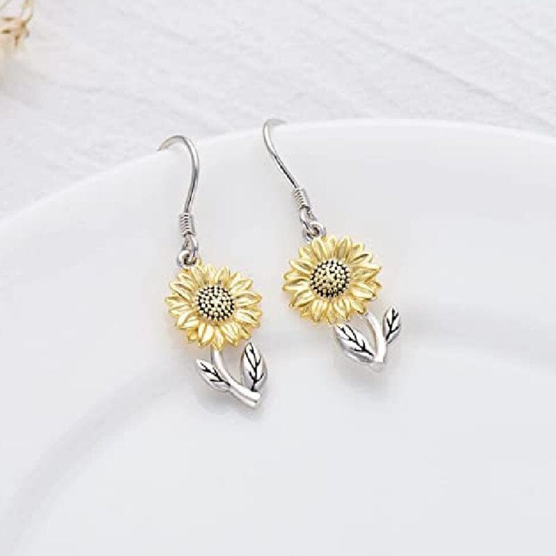 Sunflower Dangle Earrings